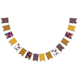 マルディグラスマスカレードカーニバル バンティングフラッグ