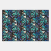 マルディグラスマスカレードコレクション ラッピングペーパーシート (正面)