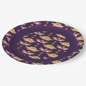 マルディグラスマスカレードテーマ ペーパープレート (アングル)