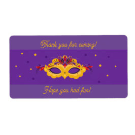 マルディグラスマスカレードテーマ ラベル