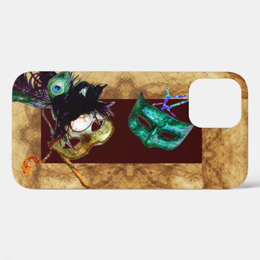 マルディグラスマスカレードパーチメント Case-Mate iPhoneケース (裏面 (横))