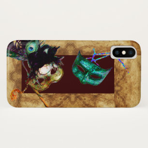 マルディグラスマスカレードパーチメント iPhone X ケース