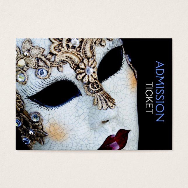 マルディグラスマスカレードパーティー入場チケット (正面)