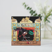 マルディグラスマスカレードボールマスクシアターステージ 招待状 (スタンド正面)