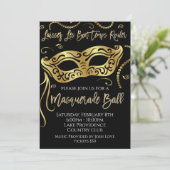 マルディグラスマスカレードボール招待状 招待状 (スタンド正面)