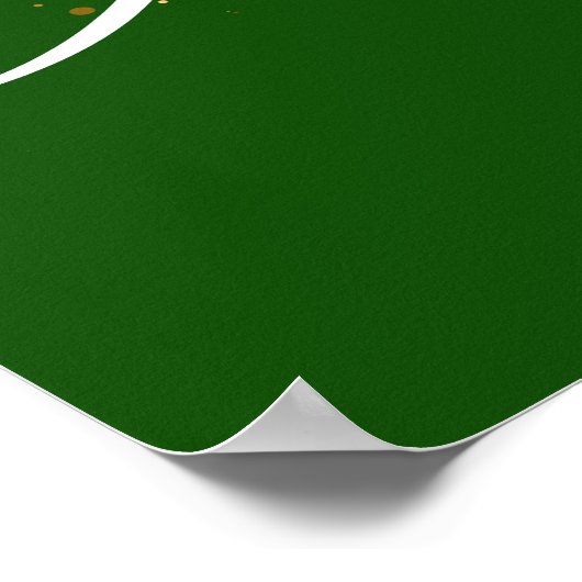 マルディグラスマスカレードマスク |グリーンポスター ポスター (角)