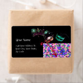 マルディグラスマスカレード紙吹雪 ラベル (インサイチュ)