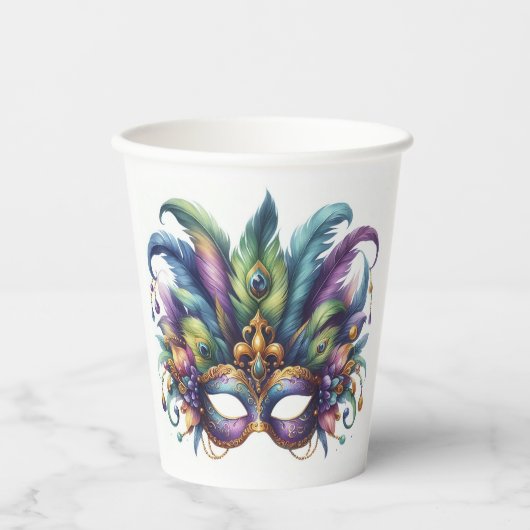 マルディグラスマスカレード 紙コップ (正面)