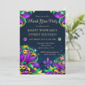 マルディグラスマスカレードSweet sixteen 招待状 (スタンド正面)