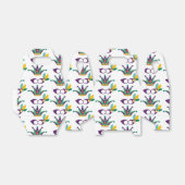 マルディグラスマスクとクラウンフェスティバルパターン フェイバーボックス (折り畳みなし)