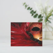 マルディグラスマスクはがき ポストカード (スタンド正面)