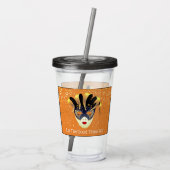 マルディグラスマスクアクリルタンブラー&ストロー アクリルタンブラー (裏面)