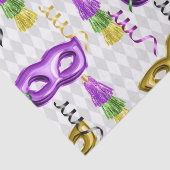 マルディグラスマスクグリーンパープル金ゴールドイエロー 薄葉紙 (詳細)