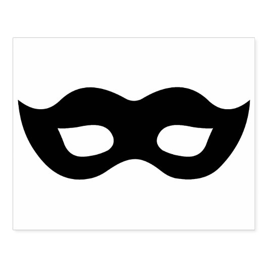 マルディグラスマスクシルエットゴムアートスタンプ ラバースタンプ (インプリント)