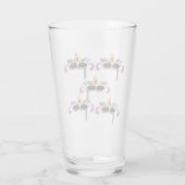 マルディグラスマスクデザイン カラフル タンブラーグラス (裏面)