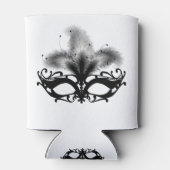 マルディグラスマスクニューオーリンズクォーターフランスのルイスア 缶クーラー (裏面)