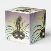 マルディグラスマスクパーティーの好意カスタムギフトボックス フェイバーボックス (裏面サイド)