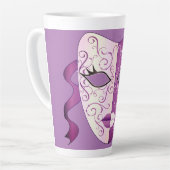 マルディグラスマスクラテマグ17オズ カフェラテマグ (左アングル)