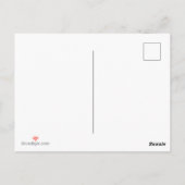 マルディグラスマスクラーデマスクカラフルタイポグラフィ ポストカード (裏面)