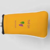 マルディグラスマスクルーラー ゴルフヘッドカバー (正面)