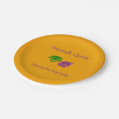 マルディグラスマスクルーラー ペーパープレート (アングル)