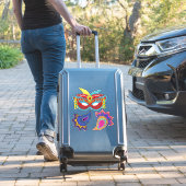 マルディグラスマスク装飾 |シェリーの芸術 シール (スーツケースインサイチュ)