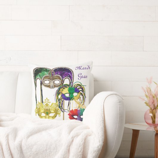 マルディグラスマスク1 クッション (ソファ)