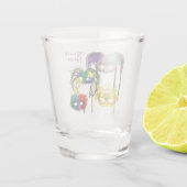 マルディグラスマスク1 ショットグラス (裏面)