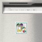 マルディグラスマスク1 マグネット (インサイチュ (食洗機))