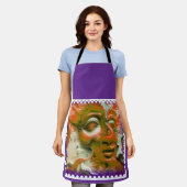 マルディグラスマスク エプロン (着用した状態)