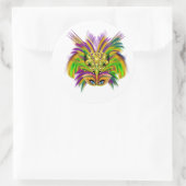 マルディグラスマスク – ザ・クイーン – V-2 ラウンドシール (バッグ)