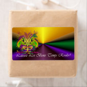 マルディグラスマスク – ザ・クイーン – V-4 ラベル (インサイチュ)