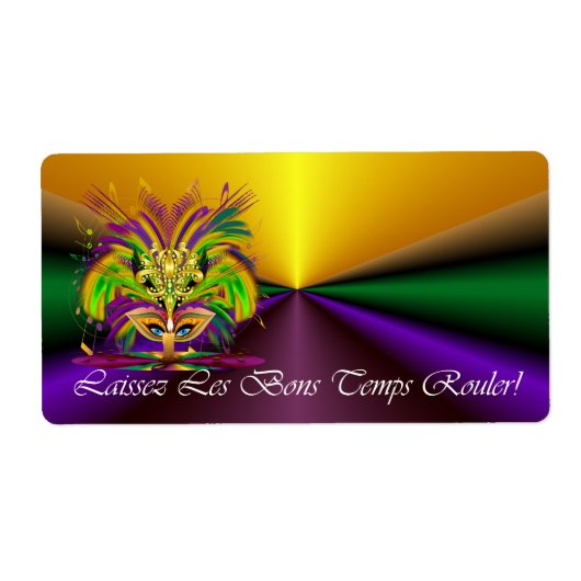 マルディグラスマスク – ザ・クイーン – V-4 ラベル (正面)