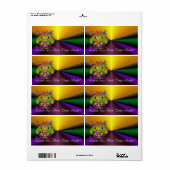 マルディグラスマスク – ザ・クイーン – V-4 ラベル (フルシート)