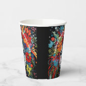 マルディグラスマスク&ヘアドレカスタムス文字パーティー 紙コップ (左)