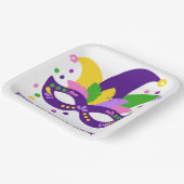 マルディグラスマスク ペーパープレート (傾斜あり)