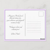 💚💜💛マルディグラスマスク ポストカード (裏面)