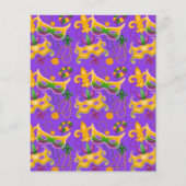 マルディグラスマスク（紋章の）フラ・ダ・リビーズキングケーキ (正面)