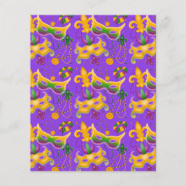 マルディグラスマスク(紋章の)フラ・ダ・リビーズキングケーキ