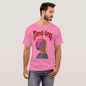 マルディグラスマスク Tシャツ (正面フル)