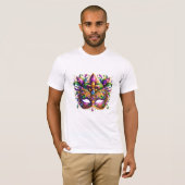 マルディグラスマスク Tシャツ (正面フル)