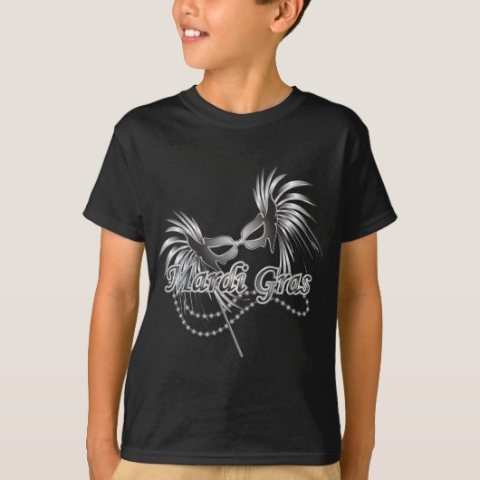 マルディグラスマスク Tシャツ (正面)