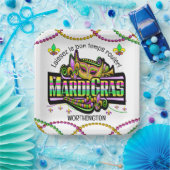 マルディグラスマッチズテーマ紙ナプキン ペーパープレート (パーティー)