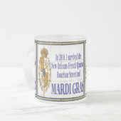 マルディグラスムラル フロストグラスマグカップ (正面左)