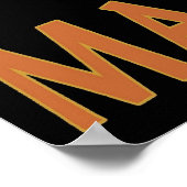 マルディグラスメイドと葡萄 ポスター (角)