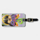 マルディグラスヨークシャーテリア ラゲッジタグ (正面横)