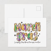 マルディグラスライスセズレボンゴテンプスルーラー 案内ポストカード (正面/裏面)