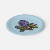 マルディグラスラディバグ ペーパープレート (アングル)