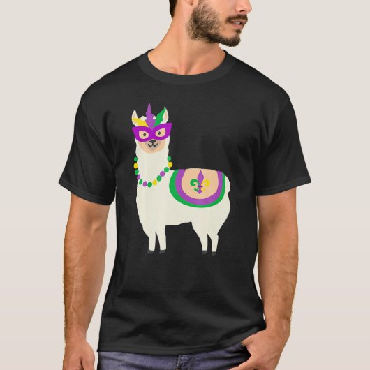 マルディグラスラマカーニバル脂肪火曜パーティー Tシャツ (正面)
