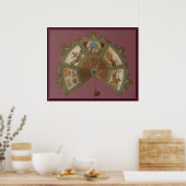 マルディグラスレックスボール1890 ポスター (キッチン)